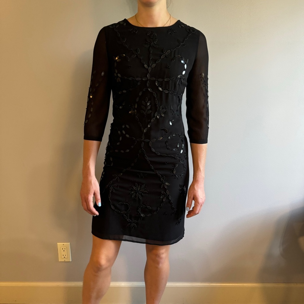 Per una Bead & Sequin Embellished Tunic Dress